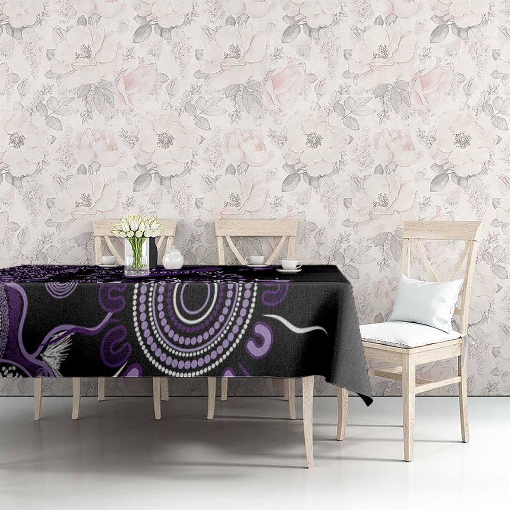 Memories Matter Alzheimers Awareness Personalised Tablecloth Aboriginal Ribbon Dot Painting