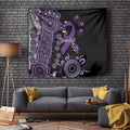 Memories Matter Alzheimers Awareness Personalised Tapestry Aboriginal Ribbon Dot Painting