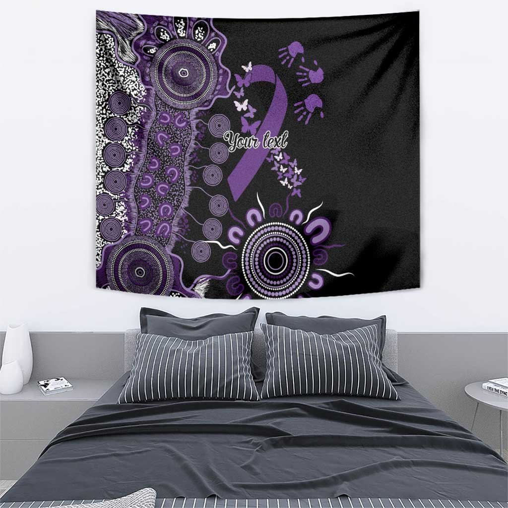 Memories Matter Alzheimers Awareness Personalised Tapestry Aboriginal Ribbon Dot Painting