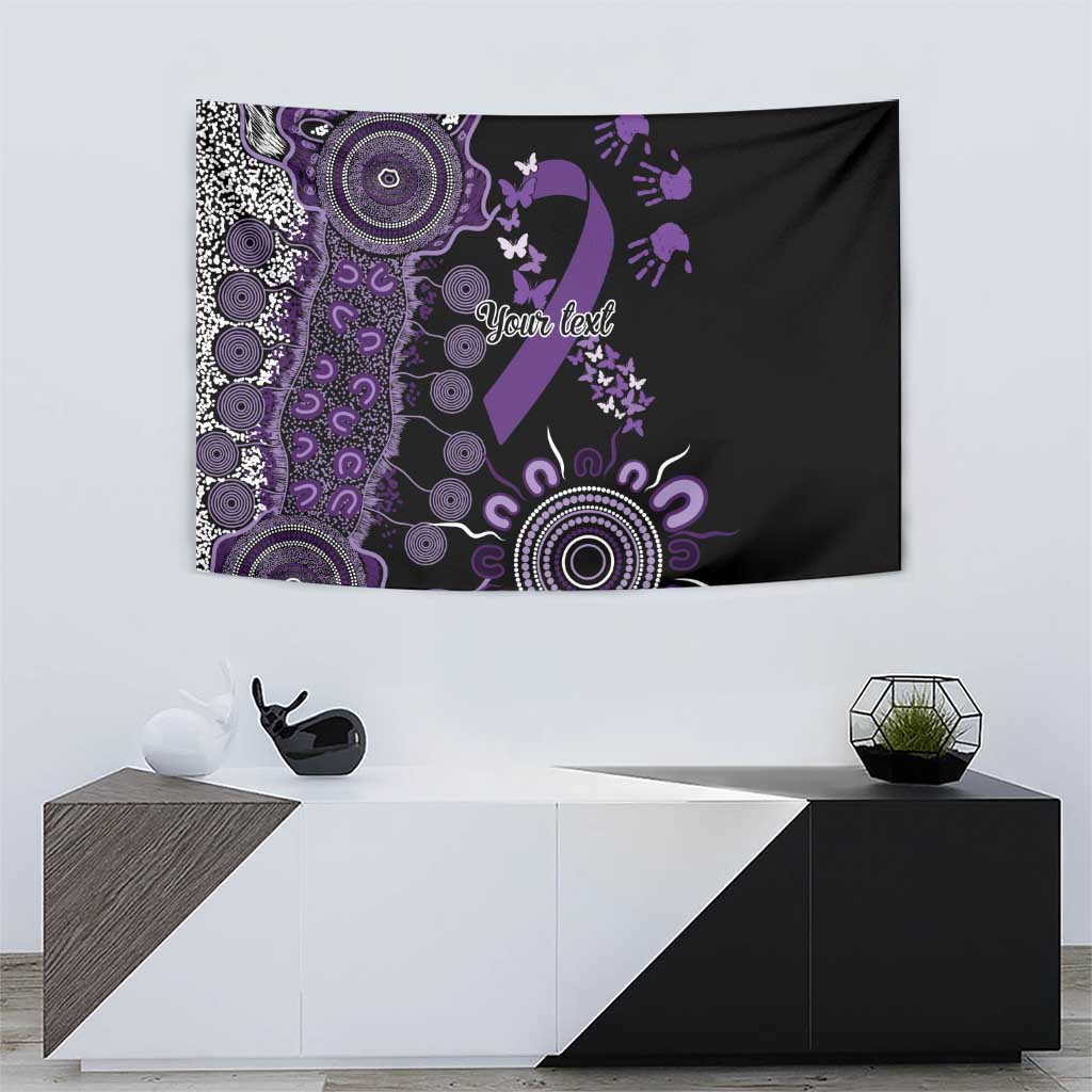 Memories Matter Alzheimers Awareness Personalised Tapestry Aboriginal Ribbon Dot Painting