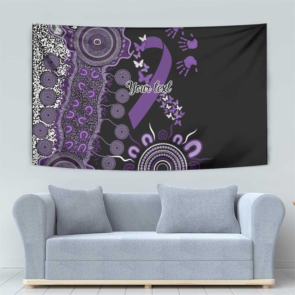 Memories Matter Alzheimers Awareness Personalised Tapestry Aboriginal Ribbon Dot Painting