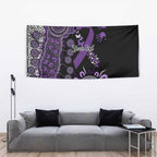 Memories Matter Alzheimers Awareness Personalised Tapestry Aboriginal Ribbon Dot Painting