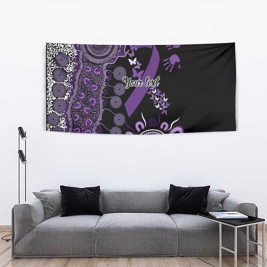 Memories Matter Alzheimers Awareness Personalised Tapestry Aboriginal Ribbon Dot Painting