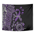 Memories Matter Alzheimers Awareness Personalised Tapestry Aboriginal Ribbon Dot Painting