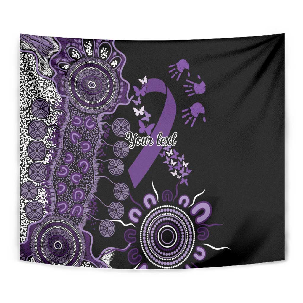 Memories Matter Alzheimers Awareness Personalised Tapestry Aboriginal Ribbon Dot Painting