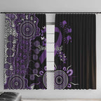 Memories Matter Alzheimers Awareness Personalised Window Curtain Aboriginal Ribbon Dot Painting