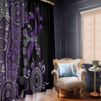 Memories Matter Alzheimers Awareness Personalised Window Curtain Aboriginal Ribbon Dot Painting