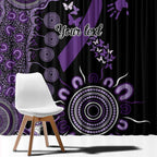Memories Matter Alzheimers Awareness Personalised Window Curtain Aboriginal Ribbon Dot Painting