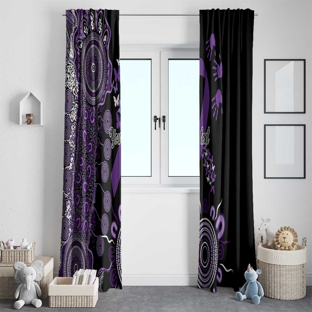 Memories Matter Alzheimers Awareness Personalised Window Curtain Aboriginal Ribbon Dot Painting