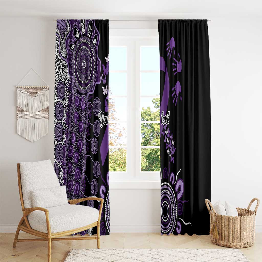 Memories Matter Alzheimers Awareness Personalised Window Curtain Aboriginal Ribbon Dot Painting