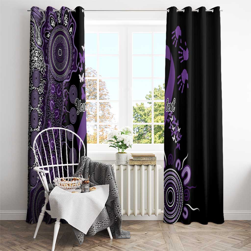 Memories Matter Alzheimers Awareness Personalised Window Curtain Aboriginal Ribbon Dot Painting