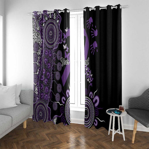 Memories Matter Alzheimers Awareness Personalised Window Curtain Aboriginal Ribbon Dot Painting