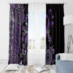 Memories Matter Alzheimers Awareness Personalised Window Curtain Aboriginal Ribbon Dot Painting