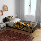 Childhood Cancer Awareness Personalised Bedding Set Aboriginal Ribbon Dot Painting