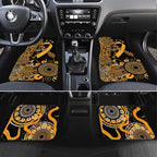 Childhood Cancer Awareness Personalised Car Mats Aboriginal Ribbon Dot Painting