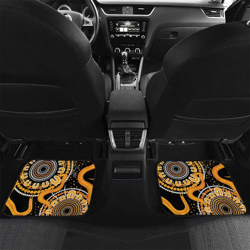 Childhood Cancer Awareness Personalised Car Mats Aboriginal Ribbon Dot Painting