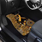 Childhood Cancer Awareness Personalised Car Mats Aboriginal Ribbon Dot Painting