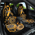 Childhood Cancer Awareness Personalised Car Seat Cover Aboriginal Ribbon Dot Painting