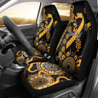 Childhood Cancer Awareness Personalised Car Seat Cover Aboriginal Ribbon Dot Painting