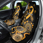 Childhood Cancer Awareness Personalised Car Seat Cover Aboriginal Ribbon Dot Painting