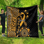 Childhood Cancer Awareness Personalised Quilt Aboriginal Ribbon Dot Painting