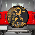 Childhood Cancer Awareness Personalised Spare Tire Cover Aboriginal Ribbon Dot Painting