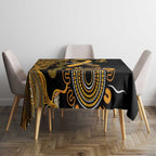 Childhood Cancer Awareness Personalised Tablecloth Aboriginal Ribbon Dot Painting