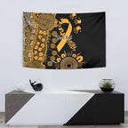 Childhood Cancer Awareness Personalised Tapestry Aboriginal Ribbon Dot Painting