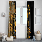 Childhood Cancer Awareness Personalised Window Curtain Aboriginal Ribbon Dot Painting