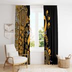 Childhood Cancer Awareness Personalised Window Curtain Aboriginal Ribbon Dot Painting