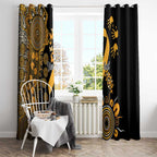Childhood Cancer Awareness Personalised Window Curtain Aboriginal Ribbon Dot Painting