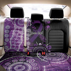 Domestic Violence Awareness Personalised Back Car Seat Cover Aboriginal Ribbon Dot Painting