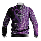 Domestic Violence Awareness Personalised Baseball Jacket Aboriginal Ribbon Dot Painting