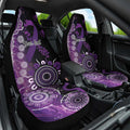 Domestic Violence Awareness Personalised Car Seat Cover Aboriginal Ribbon Dot Painting