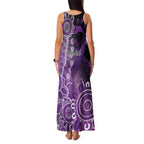 Domestic Violence Awareness Personalised Family Matching Tank Maxi Dress and Hawaiian Shirt Aboriginal Ribbon Dot Painting