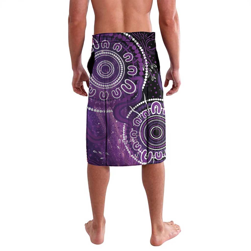 Domestic Violence Awareness Personalised Lavalava Aboriginal Ribbon Dot Painting