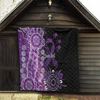 Domestic Violence Awareness Personalised Quilt Aboriginal Ribbon Dot Painting