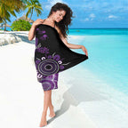 Domestic Violence Awareness Personalised Sarong Aboriginal Ribbon Dot Painting