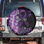 Domestic Violence Awareness Personalised Spare Tire Cover Aboriginal Ribbon Dot Painting