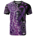 Domestic Violence Awareness Personalised T Shirt Aboriginal Ribbon Dot Painting