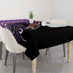 Domestic Violence Awareness Personalised Tablecloth Aboriginal Ribbon Dot Painting