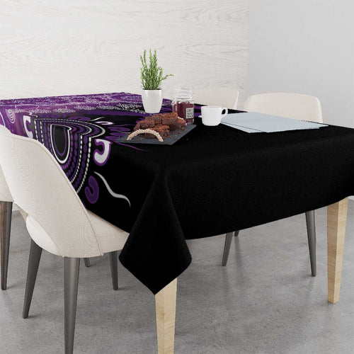 Domestic Violence Awareness Personalised Tablecloth Aboriginal Ribbon Dot Painting