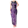 Domestic Violence Awareness Personalised Tank Maxi Dress Aboriginal Ribbon Dot Painting