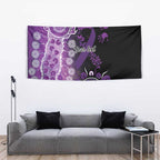 Domestic Violence Awareness Personalised Tapestry Aboriginal Ribbon Dot Painting