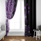 Domestic Violence Awareness Personalised Window Curtain Aboriginal Ribbon Dot Painting