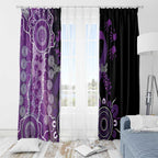 Domestic Violence Awareness Personalised Window Curtain Aboriginal Ribbon Dot Painting