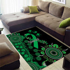 Minority Mental Health Awareness Personalised Area Rug Aboriginal Ribbon Dot Painting