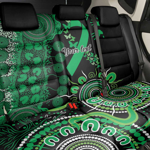 Minority Mental Health Awareness Personalised Back Car Seat Cover Aboriginal Ribbon Dot Painting