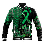 Minority Mental Health Awareness Personalised Baseball Jacket Aboriginal Ribbon Dot Painting