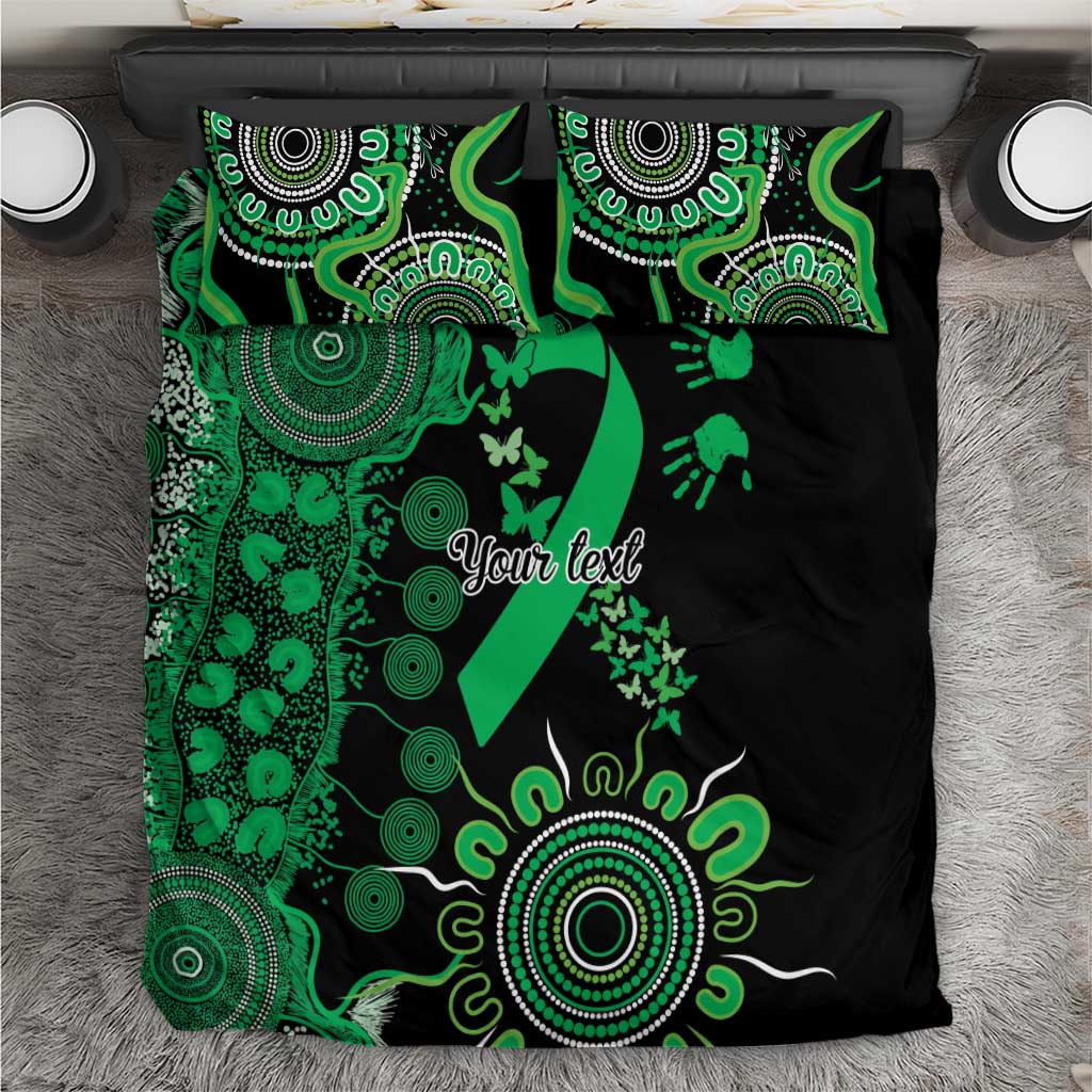 Minority Mental Health Awareness Personalised Bedding Set Aboriginal Ribbon Dot Painting